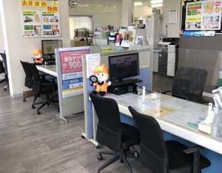 明るい店内へ是非お越し下さい！
お部屋探しの事、分からないことなど何でもご相談ください！